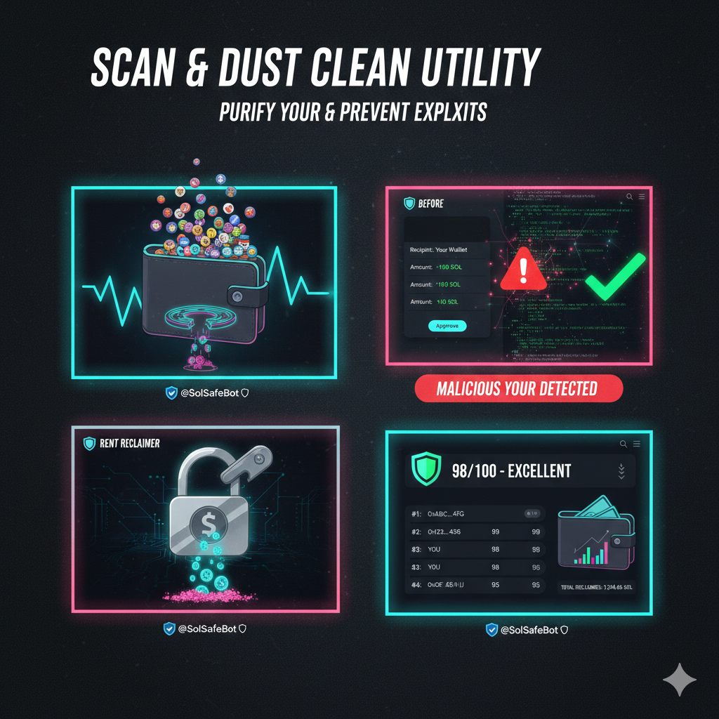 Dust Clean Utility - SolSafe utility visualization